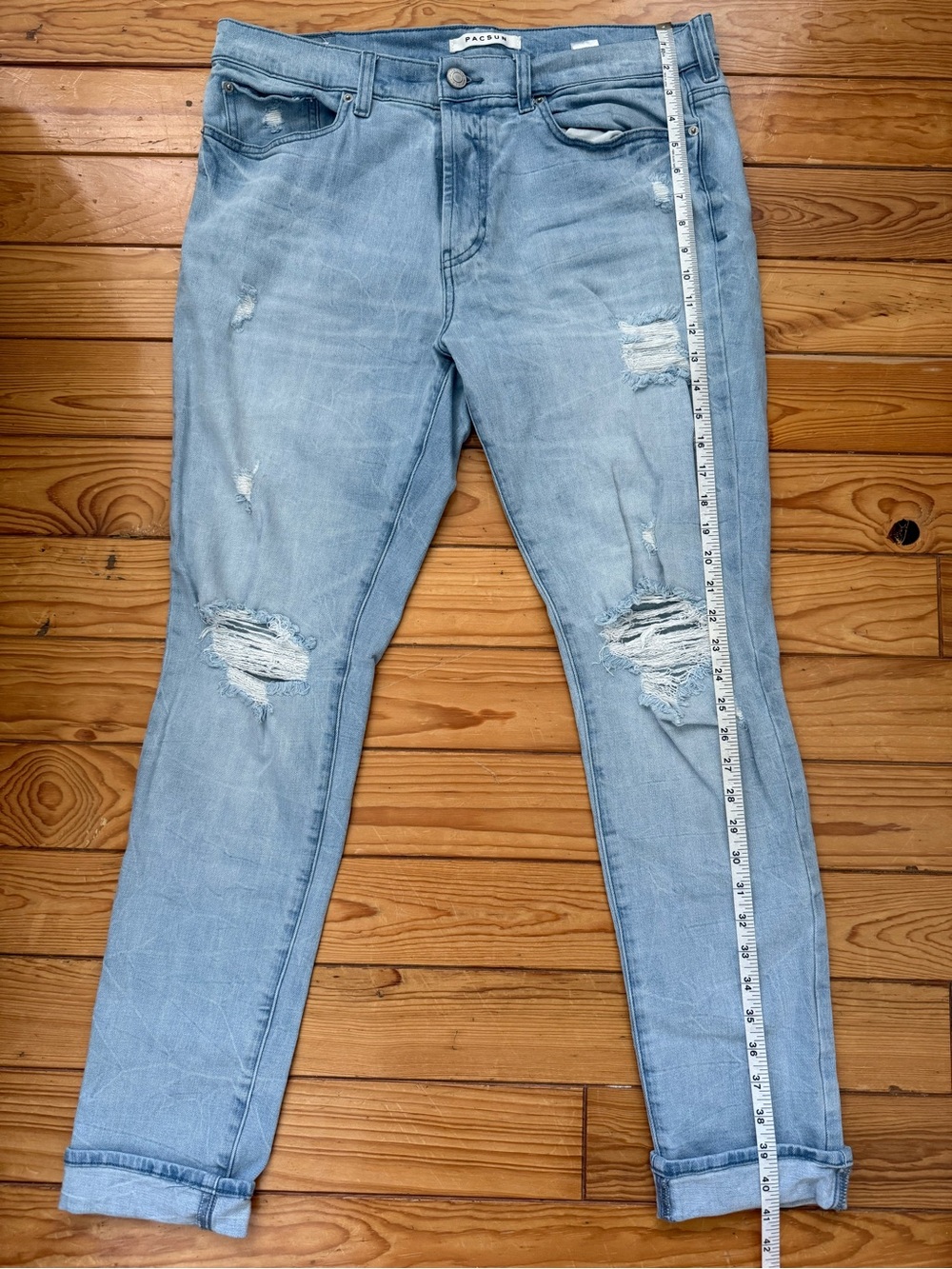 PacSun Light Blue Distressed Men’s Jeans